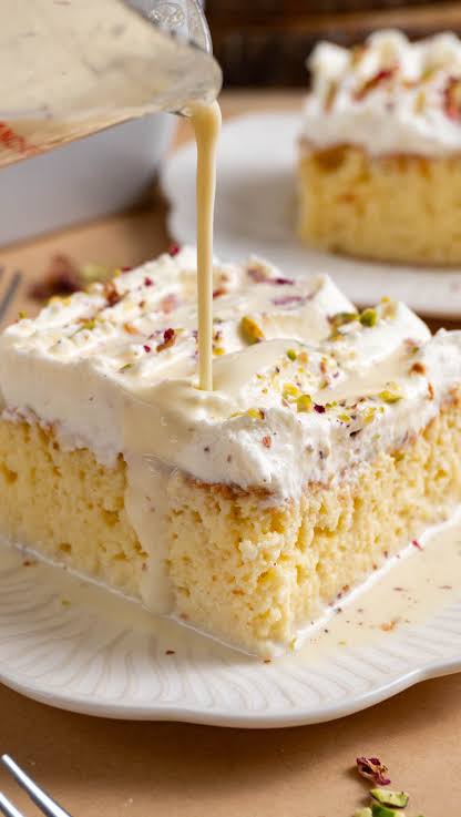 Rasmalai tres leches (eggless)