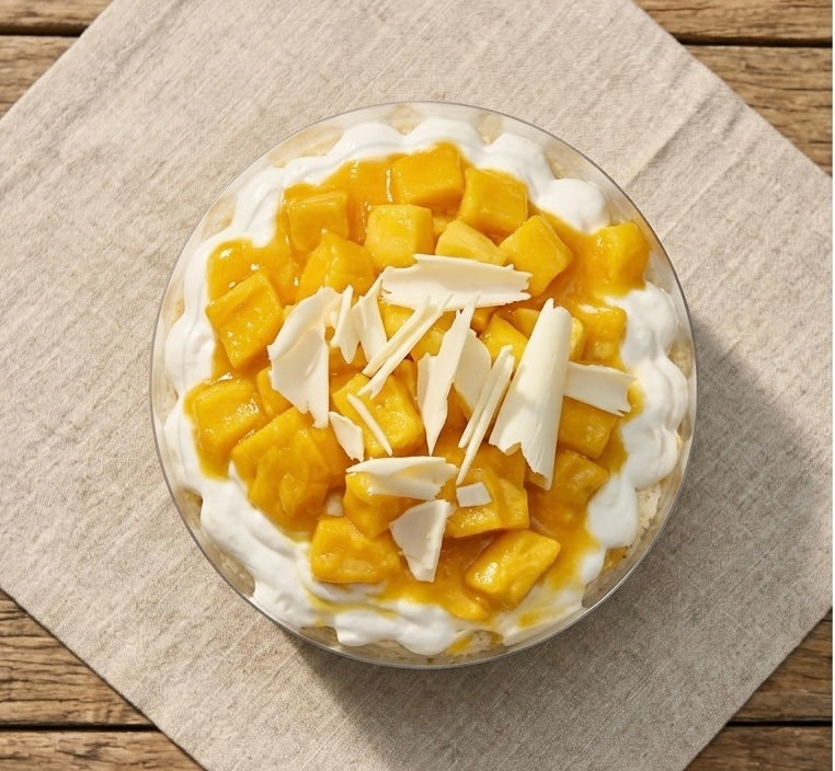 Mango tres leches (eggless)