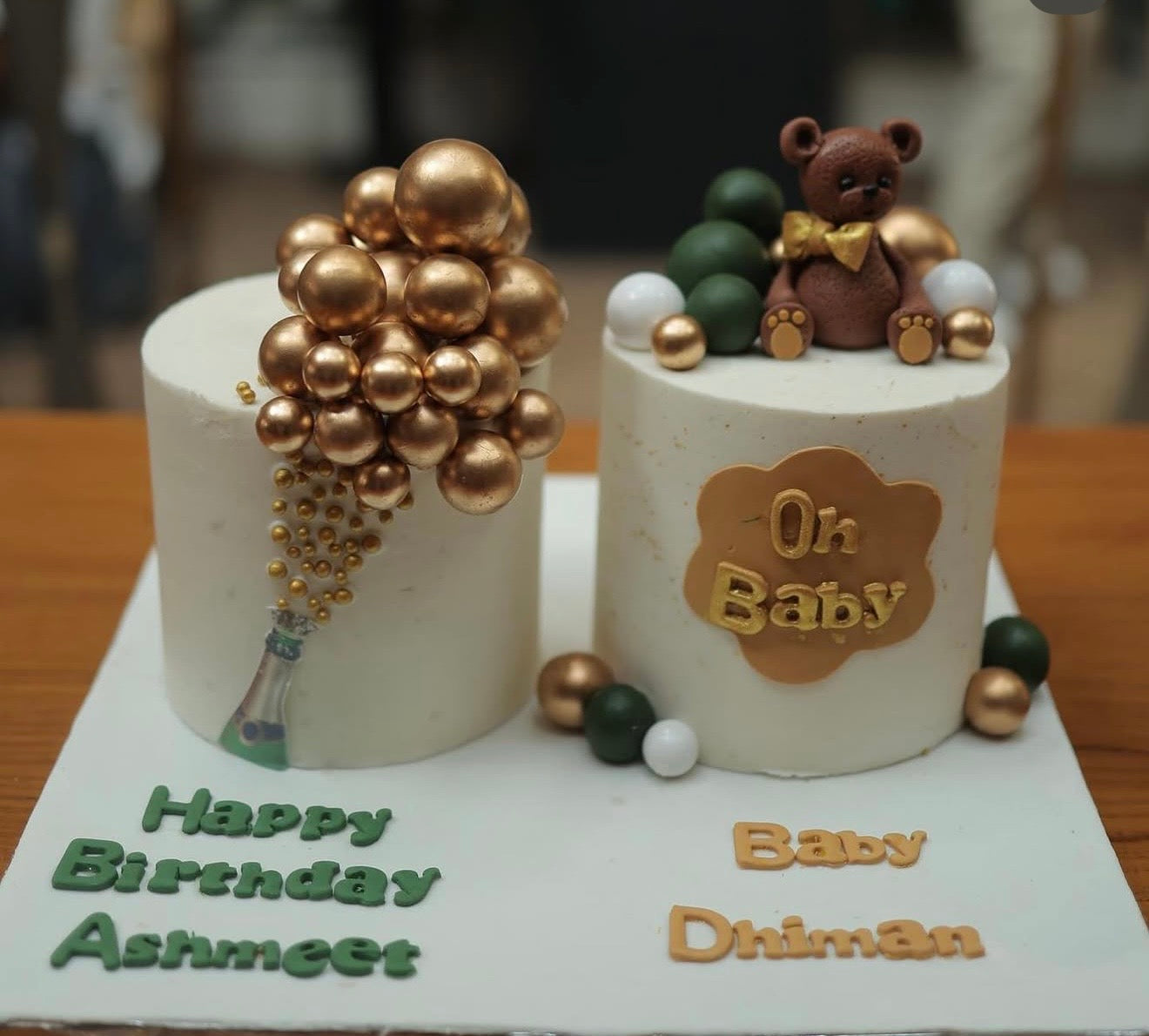 Baby shower and Baby’s Monthly milestone cakes