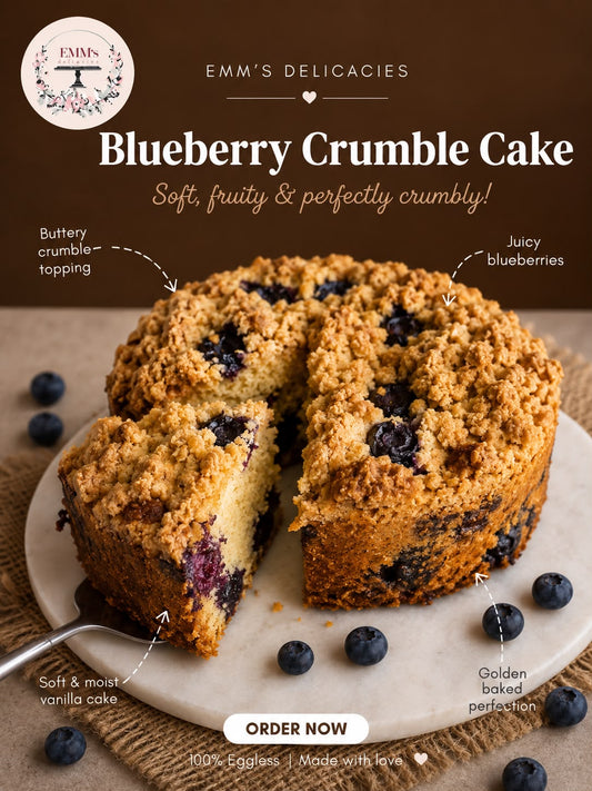 Blueberry Crumble Cake