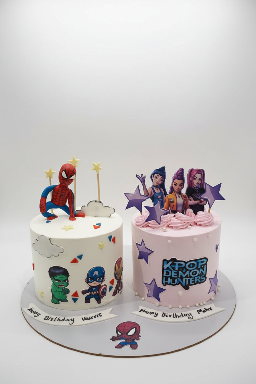 Enhanced Twin Birthday Cakes