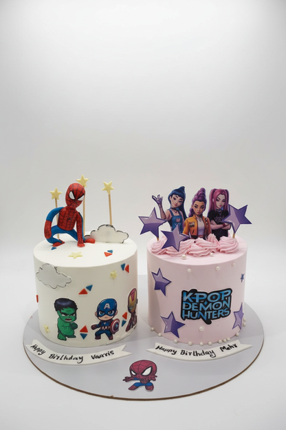 Enhanced Twin Birthday Cakes