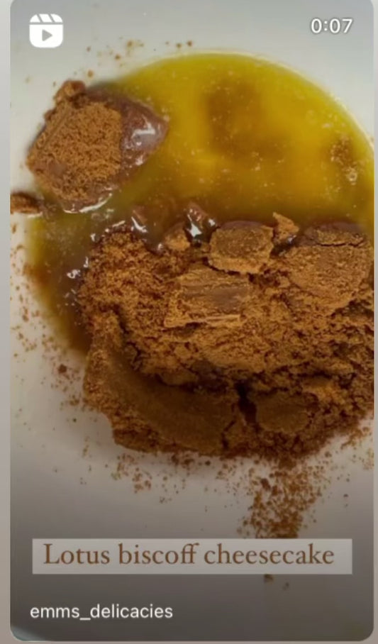 Emms Biscoff cheese cake